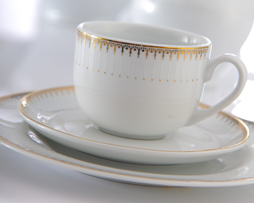 سرویس چینی 12 پارچه چای خوری چینی زرین ایران سری ایتالیا اف مدل سپیدار درجه عالی