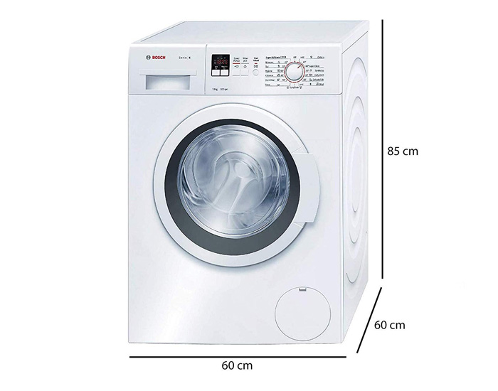 رابطه ظرفیت ماشین لباسشویی و ابعاد ماشین لباسشویی
