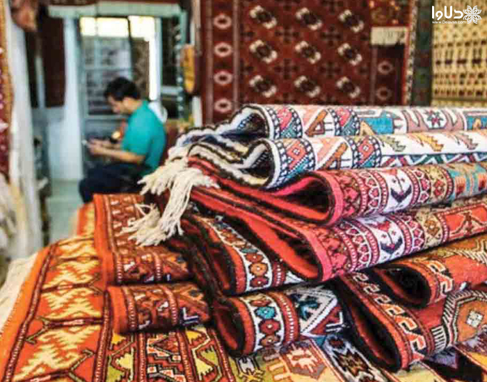 4.فرش دستباف اصفهان ، فرش لچک و ترنج
