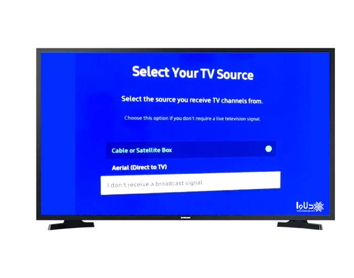 آموزش نصب تلویزیون های سامسونگ select your TV source