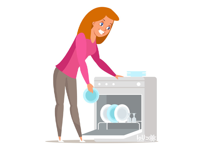 نحوه چیدن ظروف در ماشین ظرفشویی کنوود