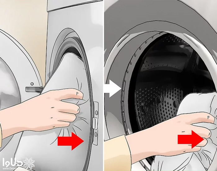 شستن بالش در ماشین لباسشویی